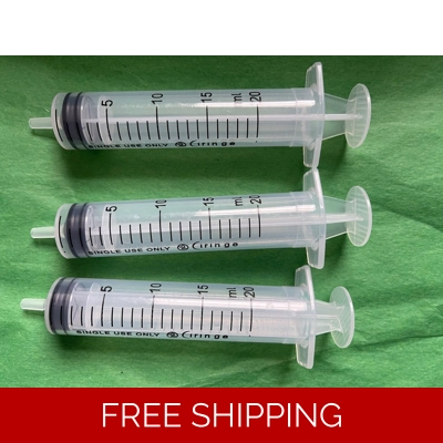 3 x 20ml syringe for crafting pets ink sterile uses 3 - 14